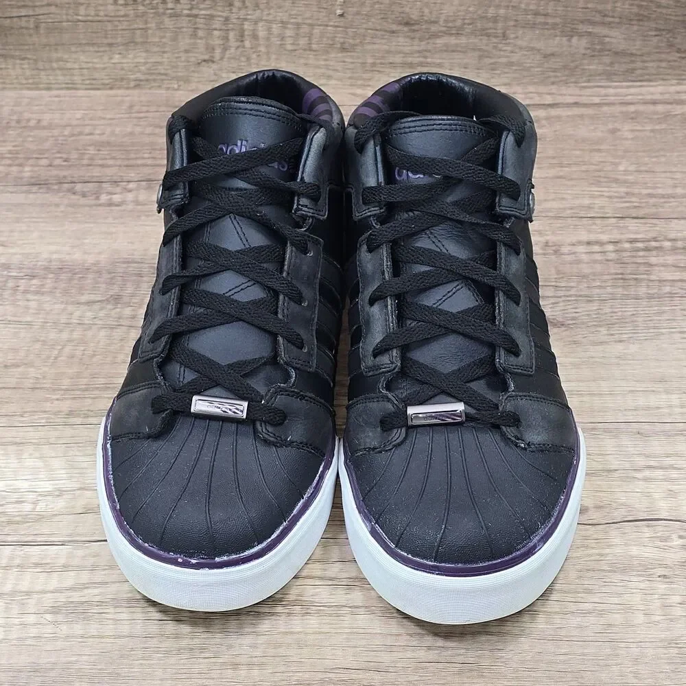 David Beckham x adidas Neo Black Men's Size 11 Black Leather Shoes (G30509) READ